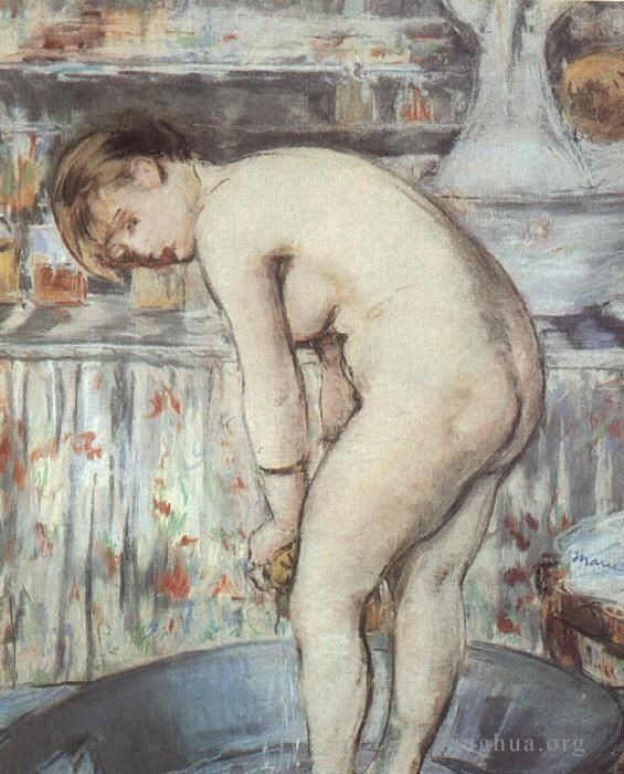 Edouard Manet Various Paintings - Woman in a Tub
