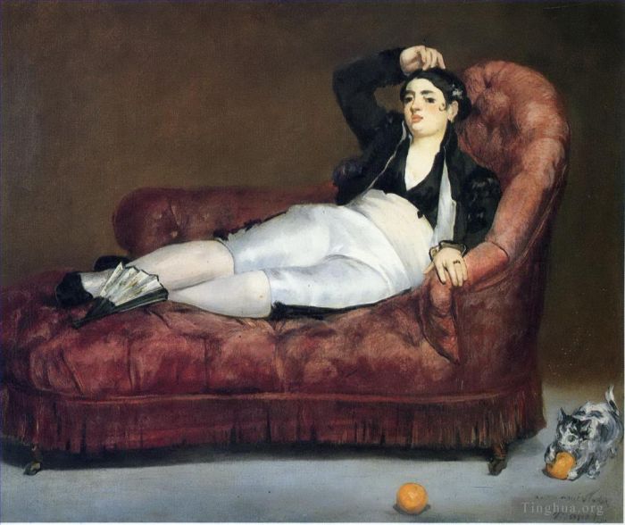 Edouard Manet Oil Painting - Young Woman Reclining in Spanish Costume