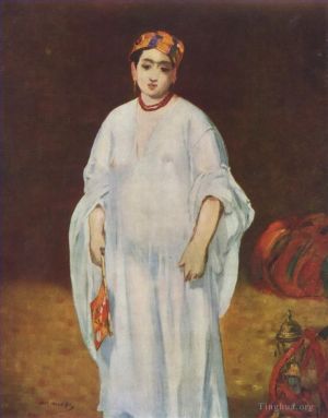 Artist Edouard Manet's Work - Young Woman in Oriental Garb