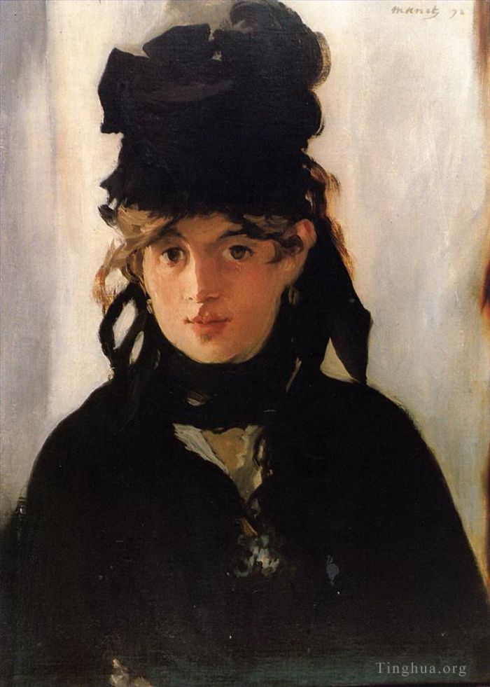 Edouard Manet Oil Painting - Berthe Morisot with a Bouquet of Violets