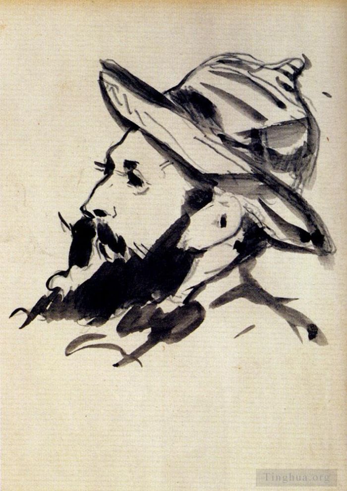 Edouard Manet Various Paintings - Head Of A Man