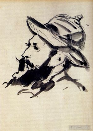Artist Edouard Manet's Work - Head Of A Man