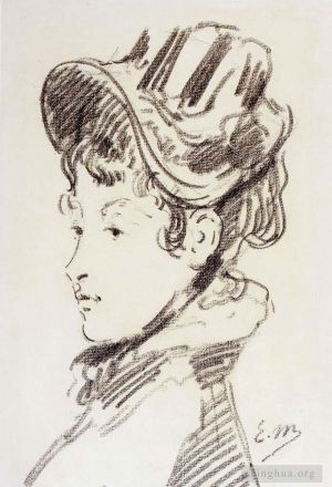 Artist Edouard Manet's Work - Portrait Of Mme Jules Guillemet