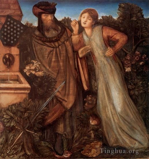 Edward Burne-Jones Oil Painting - King Mark and La Belle Iseult