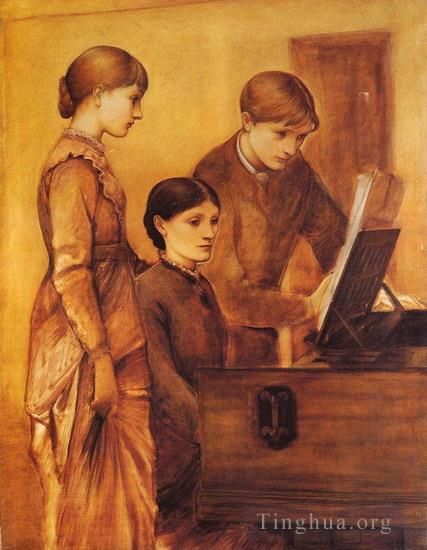 Edward Burne-Jones Oil Painting - Portrait Group Of The Artists Family