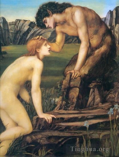 Edward Burne-Jones Oil Painting - PsycheandPan