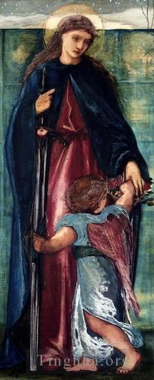 Edward Burne-Jones Oil Painting - Saint Dorothy