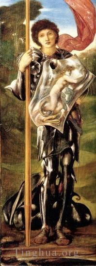 Edward Burne-Jones Oil Painting - Saint George 1873