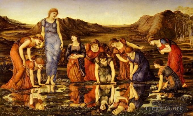 Edward Burne-Jones Oil Painting - The Mirror Of Venus
