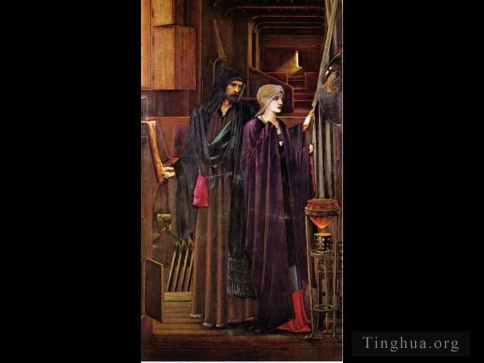 Edward Burne-Jones Oil Painting - The Wizard oil on canvas City Museums and art Gallery Birmingham