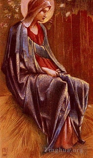 Edward Burne-Jones Various Paintings - The Virgin