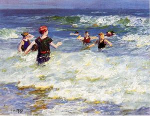 Artist Edward Henry Potthast's Work - In the Surf2