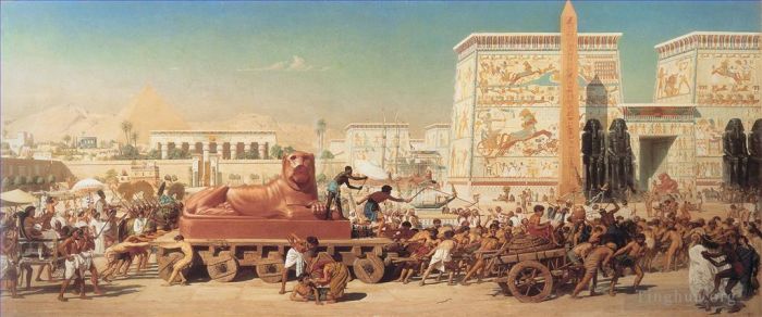 Edward Poynter Oil Painting - Israel in Egypt