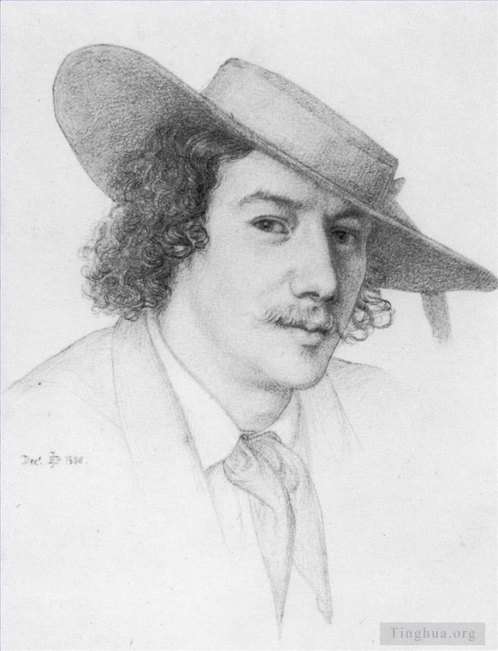 Edward Poynter Various Paintings - Portrait of Whistler