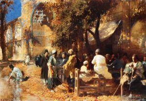 Artist Edwin Lord Weeks's Work - A Persian Cafe