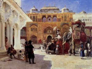 Artist Edwin Lord Weeks's Work - Arrival Of Prince Humbert The Rajah At The Palace Of Amber