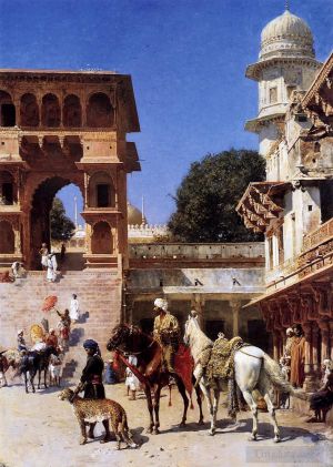 Artist Edwin Lord Weeks's Work - Departure For The Hunt