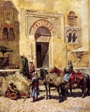 Artist Edwin Lord Weeks's Work - Entering The Mosque