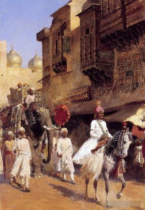 Artist Edwin Lord Weeks's Work - Indian Prince And Parade Ceremony
