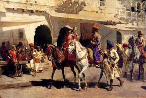 Artist Edwin Lord Weeks's Work - Leaving For The Hunt At Gwalior