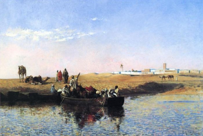 Edwin Lord Weeks Oil Painting - Scene at Sale Morocco