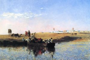 Artist Edwin Lord Weeks's Work - Scene at Sale Morocco