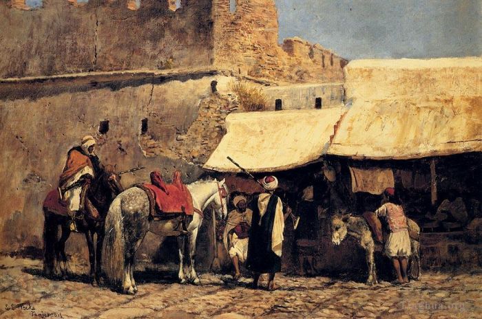 Edwin Lord Weeks Oil Painting - Tangiers