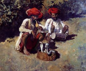 Artist Edwin Lord Weeks's Work - The Snake Charmers Bombay