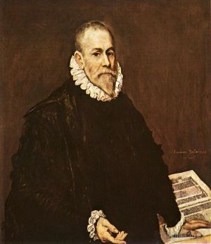 Artist El Greco's Work - Portrait of a Doctor 1577