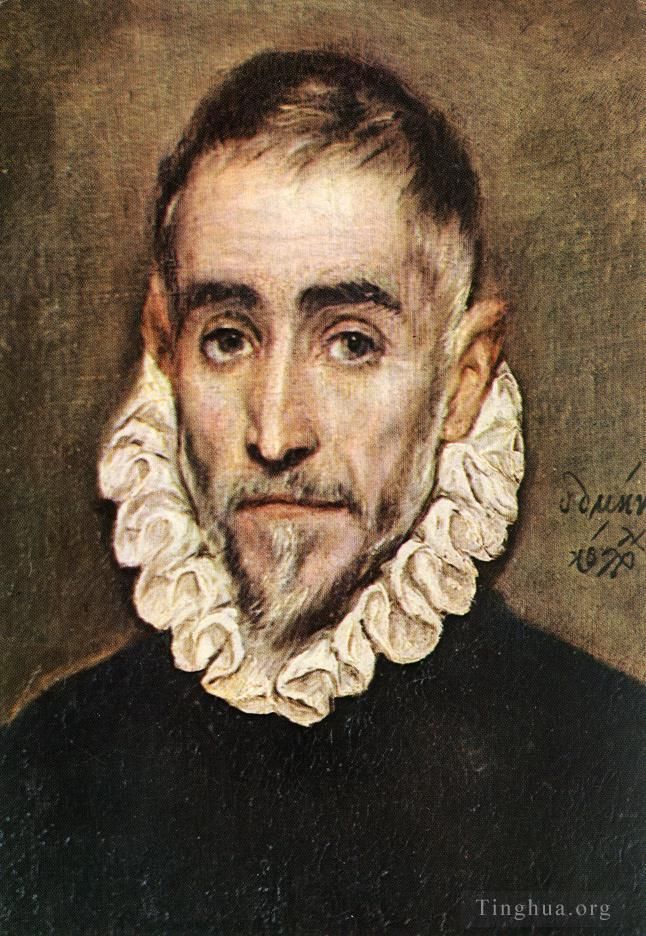 El Greco Oil Painting - Portrait of an Elder Nobleman 1584