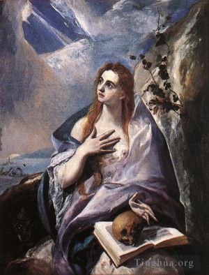 Artist El Greco's Work - The Magdalene 1576