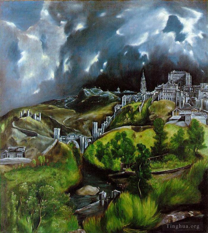 El Greco Various Paintings - View of Toledo