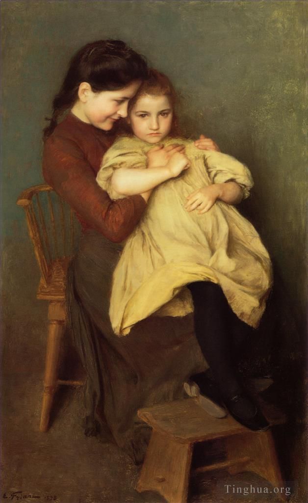 Emile Friant Oil Painting - ChagrindEnfant 1897