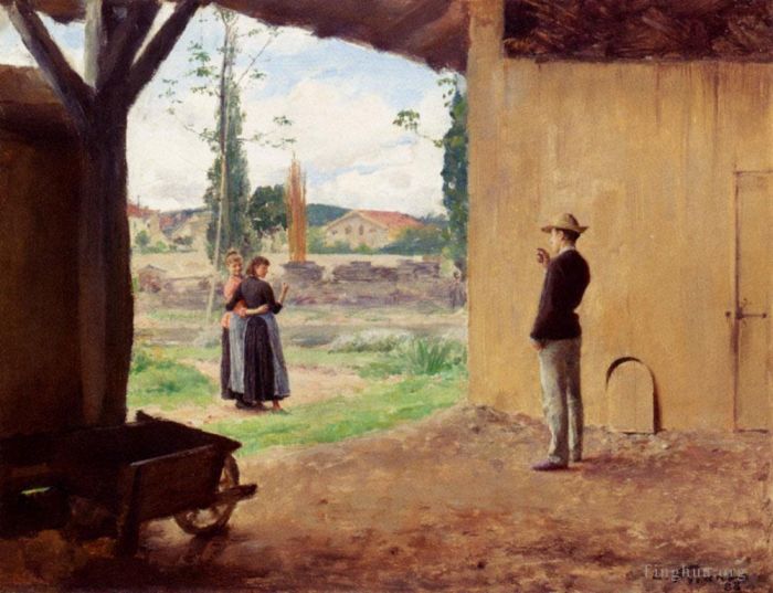Emile Friant Oil Painting - Spring
