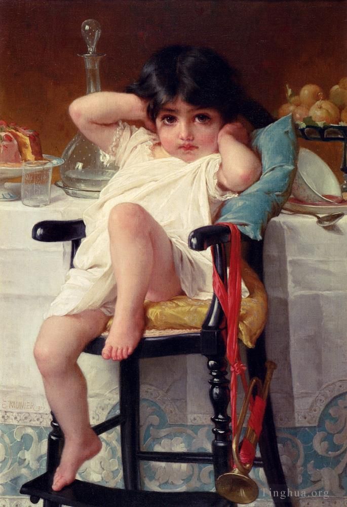 Emile Munier Oil Painting - Sugar And Spice