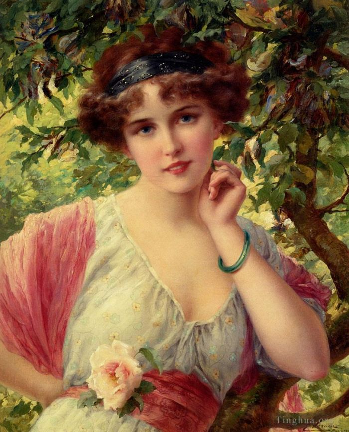 Emile Vernon Oil Painting - A Summere Rose