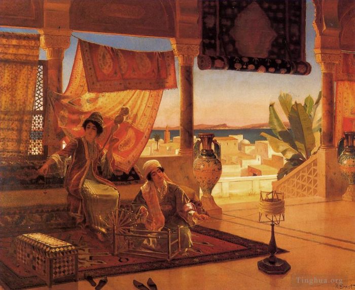 Rudolf Ernst Oil Painting - Ernst Rudolph The Terrace