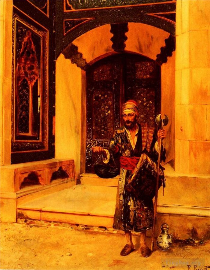 Rudolf Ernst Oil Painting - The Beggar