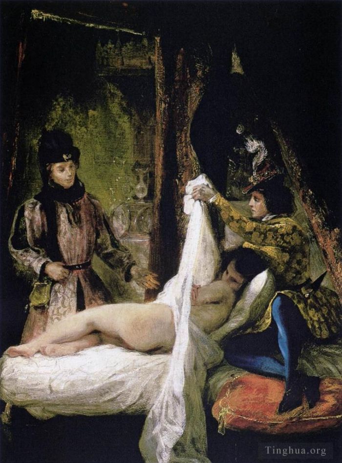 Eugene Delacroix Oil Painting - Louis dOrleans Showing His Mistress