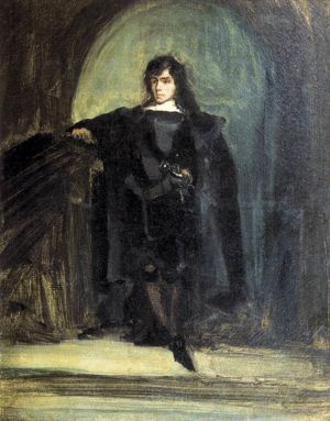 Artist Eugene Delacroix's Work - Self Portrait as Ravenswood