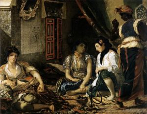 Artist Eugene Delacroix's Work - The Women of Algiers