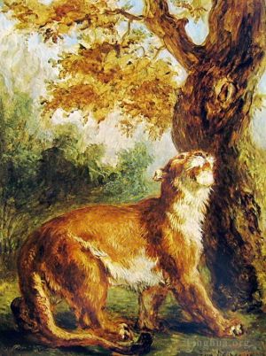 Artist Eugene Delacroix's Work - Puma 1859