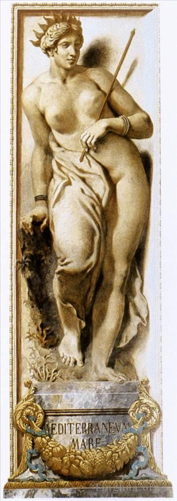 Eugene Delacroix Sculpture - The Mediterranean