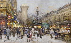 Artist Eugène Galien-Laloue's Work - Paris Porte Saint Denis 5