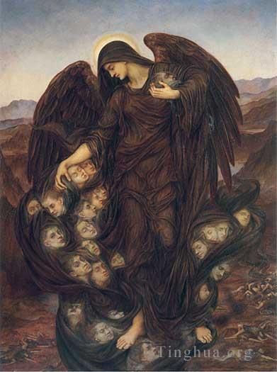 Evelyn De Morgan Oil Painting - The Field of the Slain