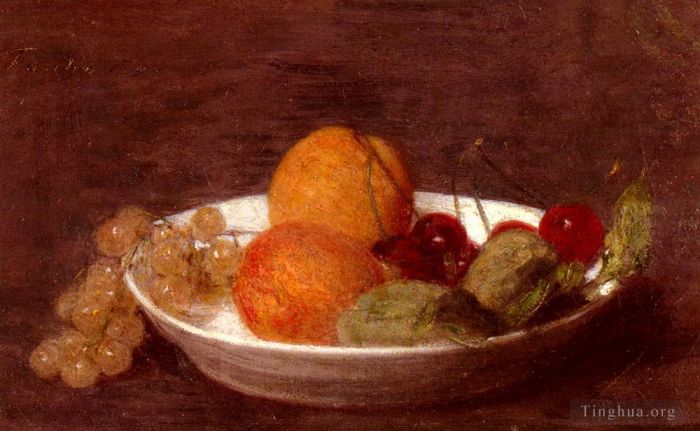 Henri Fantin-Latour Oil Painting - A Bowl Of Fruit