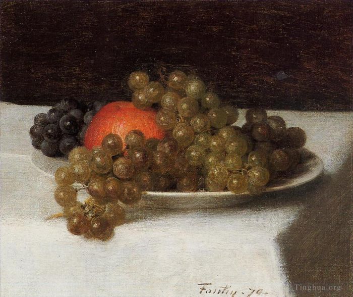 Henri Fantin-Latour Oil Painting - Apples and Grapes