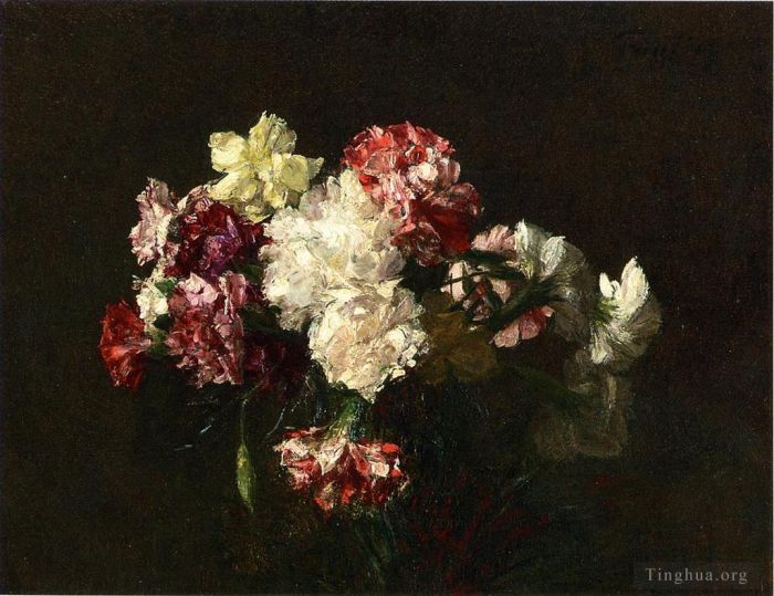 Henri Fantin-Latour Oil Painting - Carnations