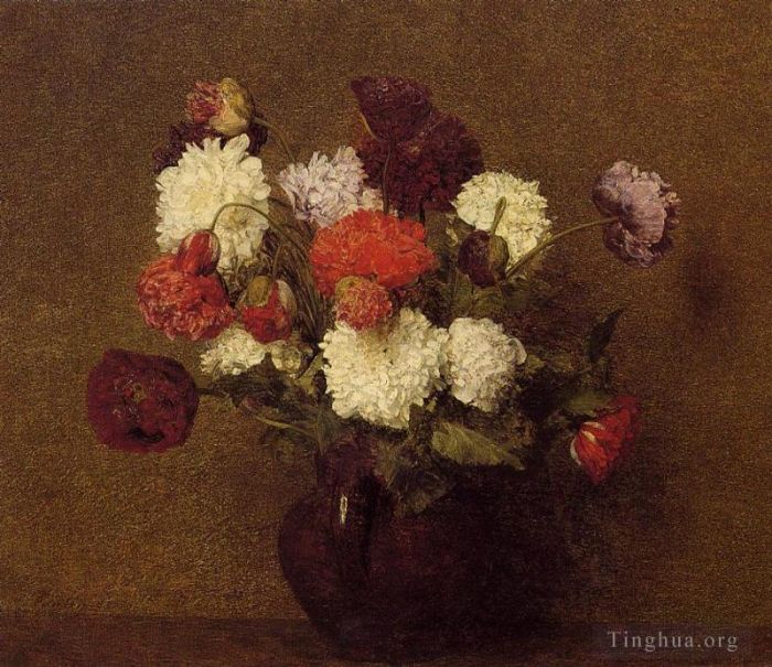 Henri Fantin-Latour Oil Painting - Flowers Poppies