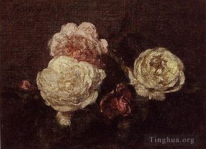 Artist Henri Fantin-Latour's Work - Flowers Roses2